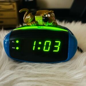 Digital Alarm Clock Scooby Doo vintage rare working condition